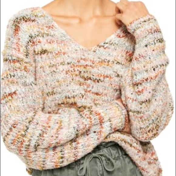 Free People Highland V-Neck Sweater Large New NWT,All Products : American Fashion Style Bags On Sale